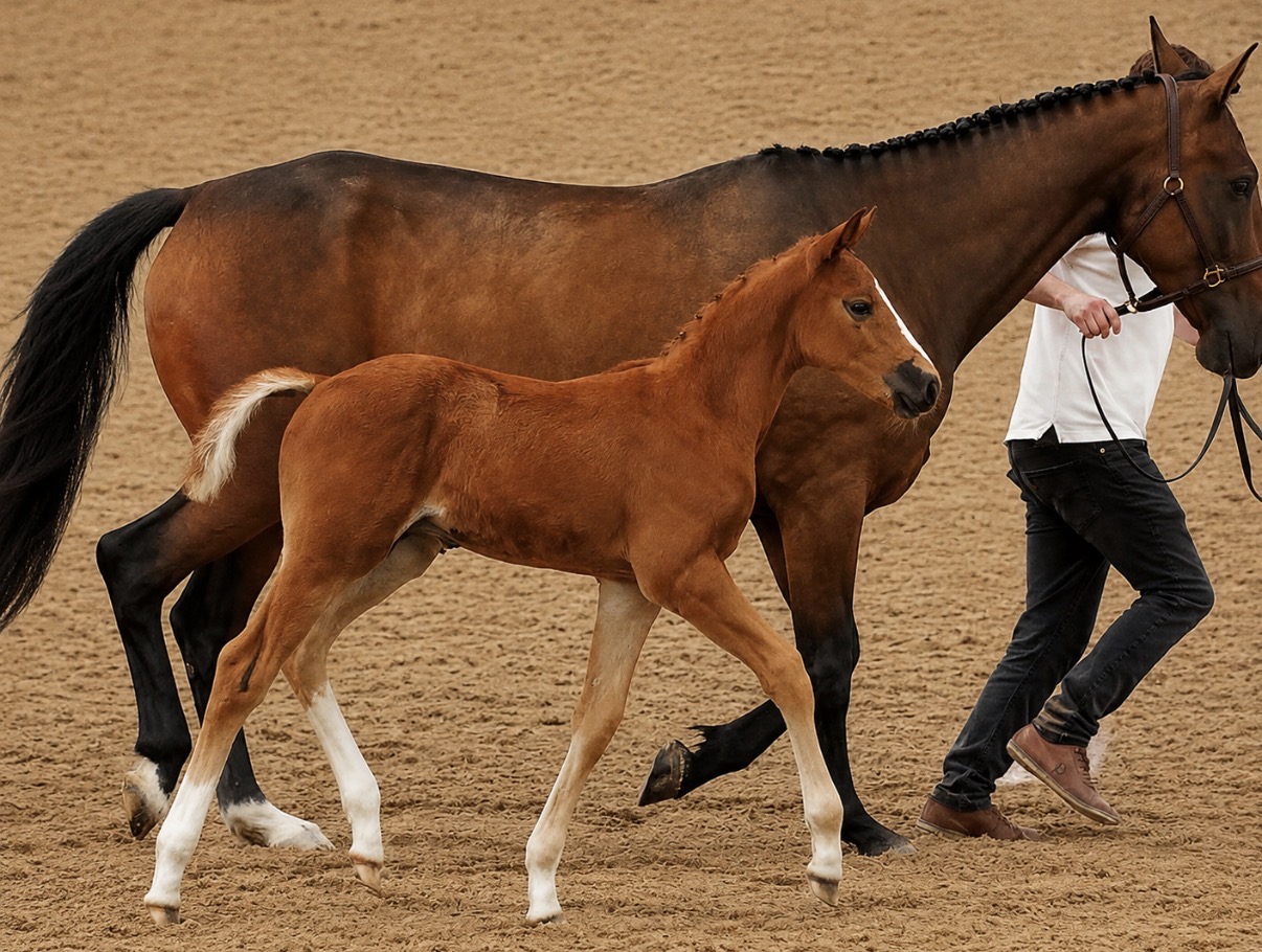 Stapley Lodge mare and foal from the breeding programme